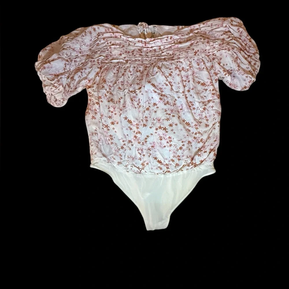 Intimately Free People Dessa puffed sleeve bodysuit, size L - Picture 3 of 9
